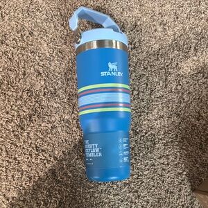 Stanley Blue Tumbler with Stripes